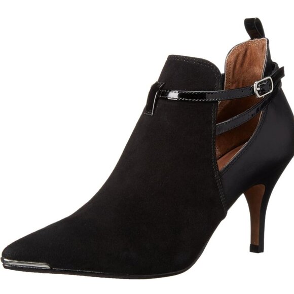 Donald J. Pliner Tali2 Women's Pointed Toe Black Crepe Booties Pumps.* New *9.5N - Picture 2 of 7